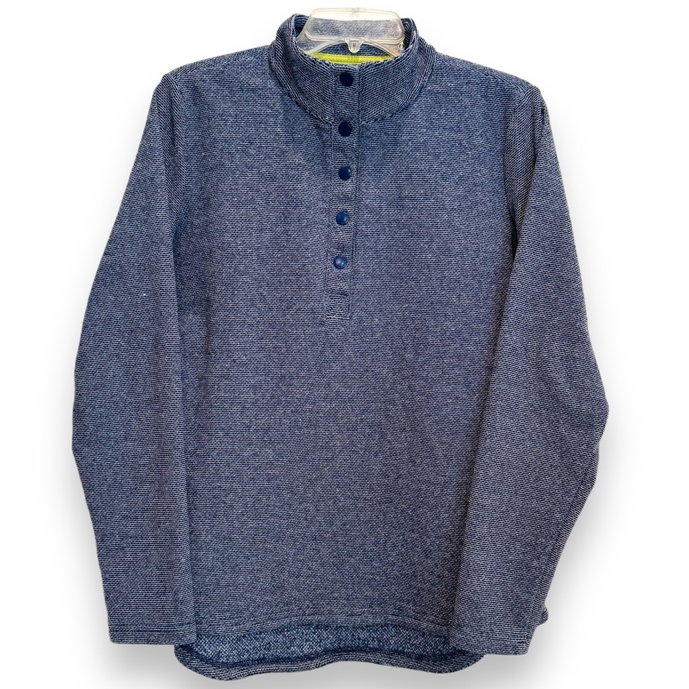 Magellan Outdoors Mens Blue 1/4 Snap Pullover Size Large
